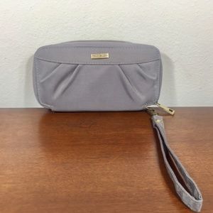 NEW TRAVELON Pleated Zip Around Wristlet Wallet